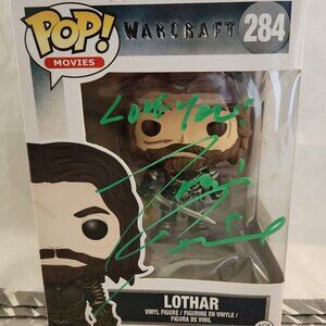 Travis Fimmel signed Funko Pop! Vinyl: Warcraft - Lothar #284 w/COA